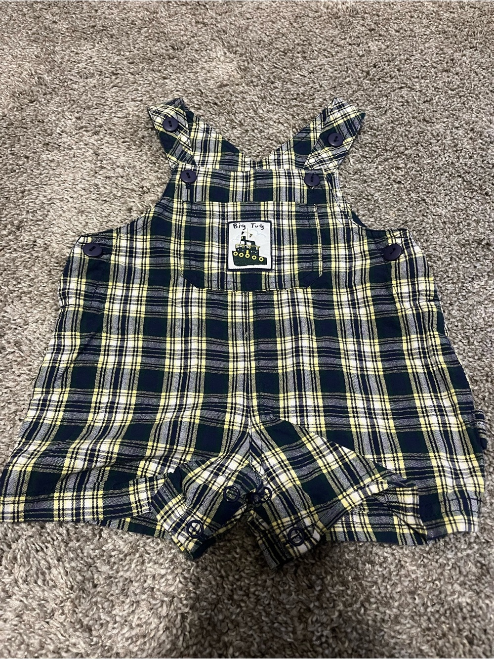 1990s-2000s Miniwear Big Tug Baby Boys overalls (3/6m)